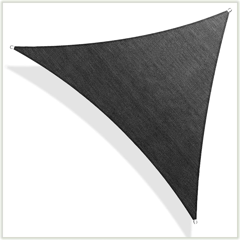 ColourTree 16' x 16' x 22.6' Grey Right Triangle CTAPRT16 Sun Shade Sail Canopy Mesh Fabric UV Block - Commercial Heavy Duty - 190 GSM - 3 Years Warranty (We Make Custom Size) Home & Garden > Lawn & Garden > Outdoor Living > Outdoor Umbrella & Sunshade Accessories ColourTree Black 17' x 17' x 17' 