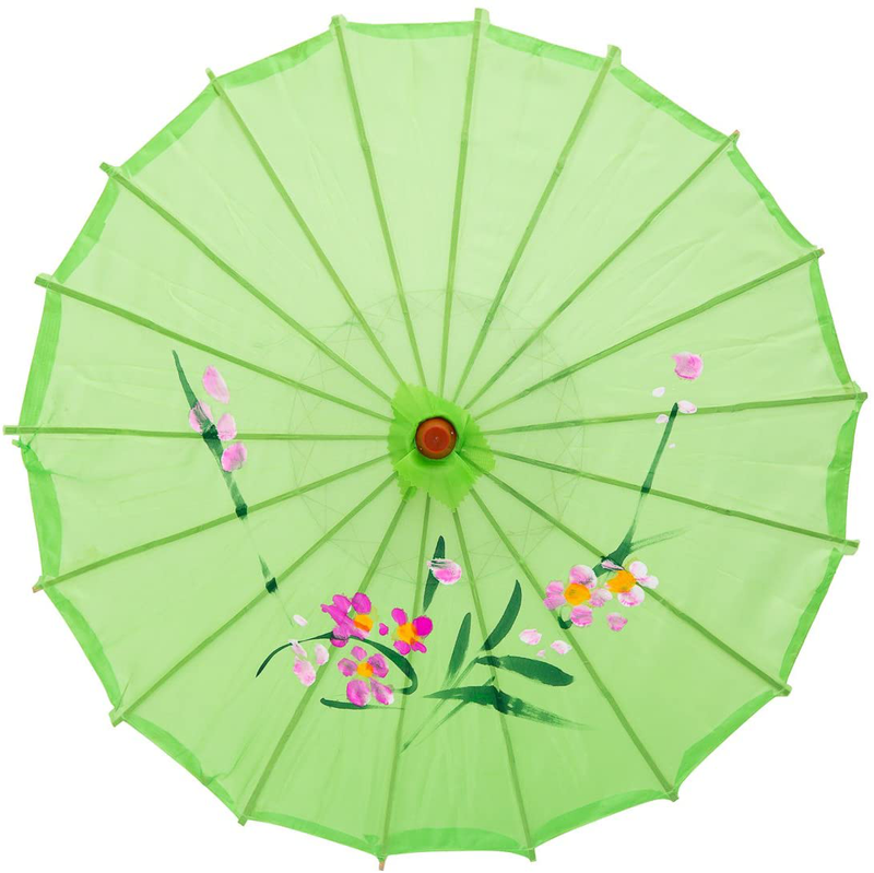 THY COLLECTIBLES 22" Kid's Size Japanese Chinese Umbrella Parasol for Wedding Parties, Photography, Costumes, Cosplay, Decoration and Other Events (Green) Home & Garden > Lawn & Garden > Outdoor Living > Outdoor Umbrella & Sunshade Accessories THY COLLECTIBLES Green  