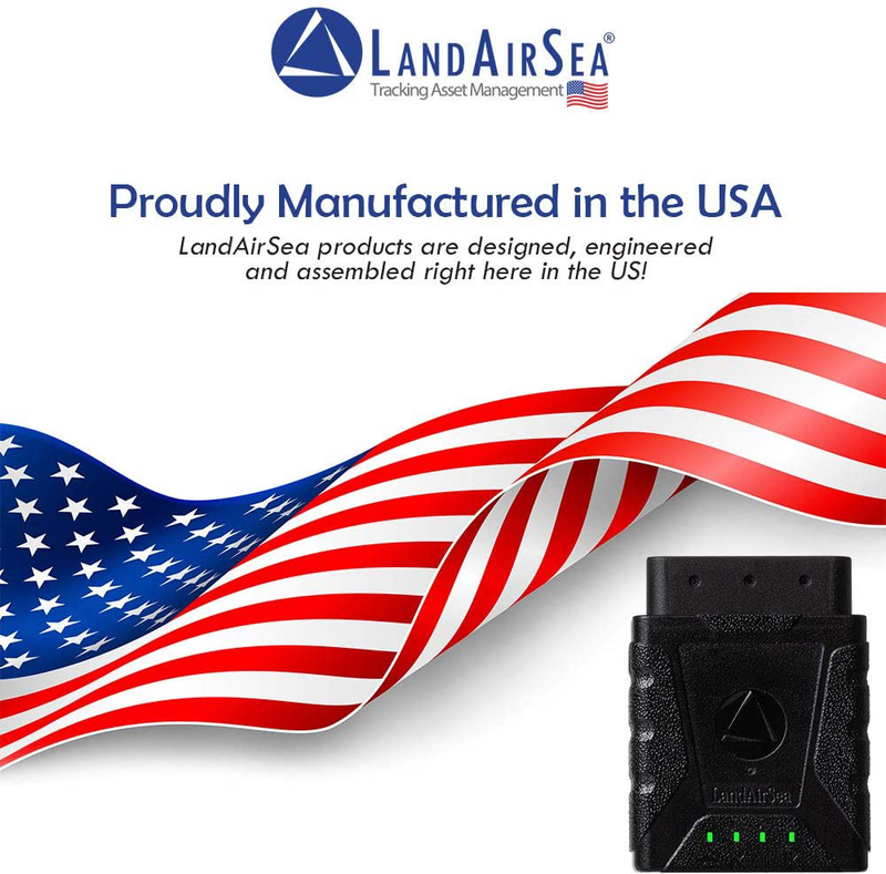 LandAirSea Sync GPS Tracker - USA Manufactured. 4G LTE Real Time Tracking. Fleet Tracker. Subscription is required.