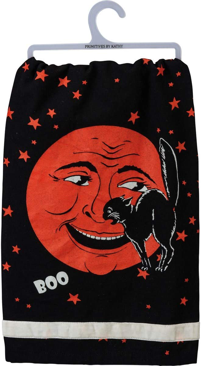 Primitives by Kathy Retro-Inspired Halloween Dish Towel, 28 x 28-Inch, Boo Arts & Entertainment > Party & Celebration > Party Supplies Primitives by Kathy Boo 28 x 28-Inch 