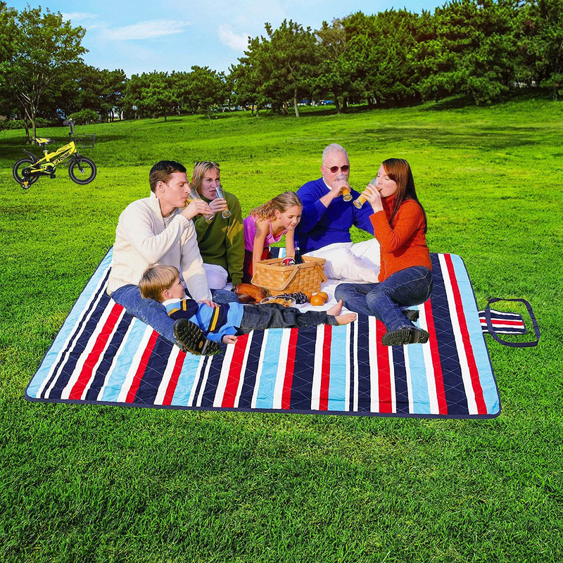 Extra Large Picnic & Outdoor Blanket with Waterproof Backing(80" X 80") Home & Garden > Lawn & Garden > Outdoor Living > Outdoor Blankets > Picnic Blankets picnic funwan   