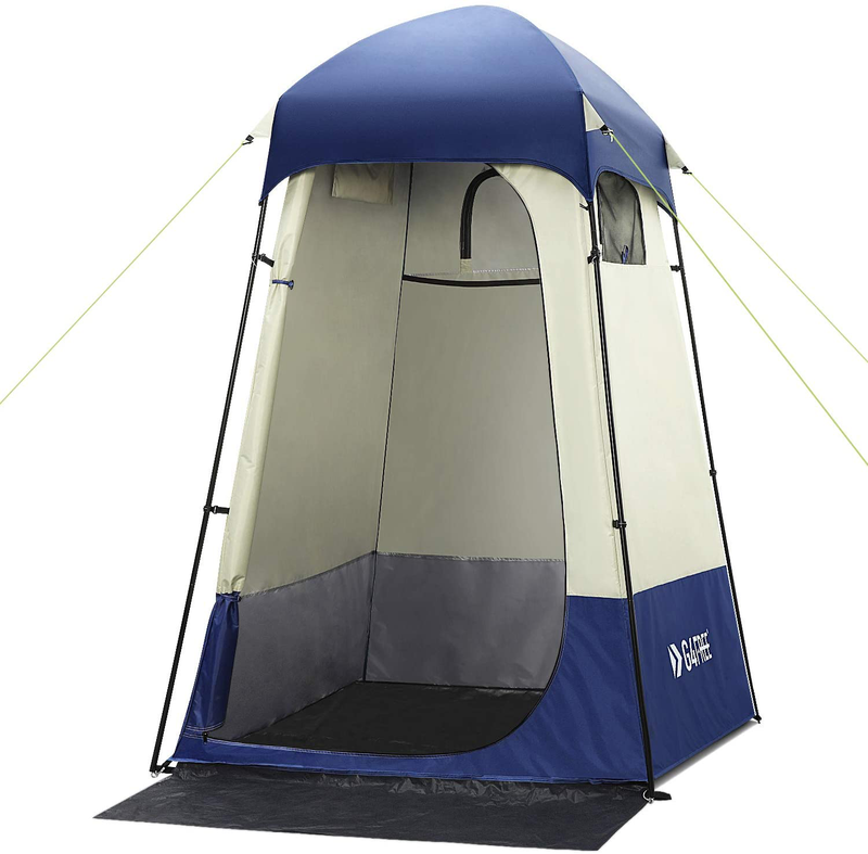 G4Free Large Outdoor Privacy Shower Tent, 7.5FT Portable Camping Easy Set up Deluxe Shelter Tent Dressing Changing Room with Carry Bag, Camp Toilet Sporting Goods > Outdoor Recreation > Camping & Hiking > Portable Toilets & ShowersSporting Goods > Outdoor Recreation > Camping & Hiking > Portable Toilets & Showers G4Free Blue  