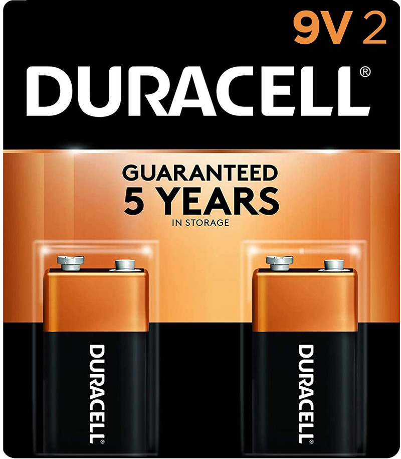 Duracell - CopperTop 9V Alkaline Batteries - long lasting, all-purpose 9 Volt battery for household and business - 4 count Electronics > Electronics Accessories > Power > Batteries Duracell 2 Count  