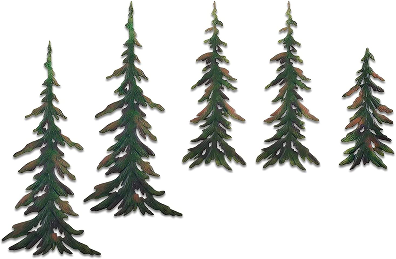 Forever Green Metal Wall Pine Tree Forest ; Transform Your Room Into A Get Away Cozy Woodland Pine Lodge Decor Home & Garden > Decor > Artwork > Sculptures & Statues CT DISCOUNT STORE Default Title  