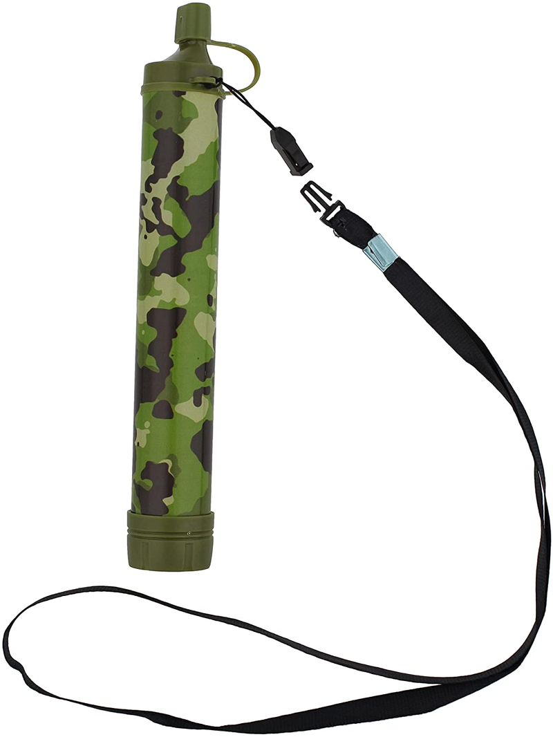 SDS Water Filter Straw Camo - Water Purifier Survival Outdoor Tool - Portable Water Filter for Streams and Lakes Sporting Goods > Outdoor Recreation > Camping & Hiking > Camping Tools SDS   