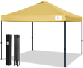 Q QUASAR10x10 Ez Pop Up Canopy Tent,Truss Structure Gazebo,Outdoor Windproof, Rainproof and UV-Proof Instant Shelter,Commercial Tents for 6-8 People with Wheel Bag and Sandbag(White) Home & Garden > Lawn & Garden > Outdoor Living > Outdoor Structures > Canopies & Gazebos Q QUASAR Khaki  