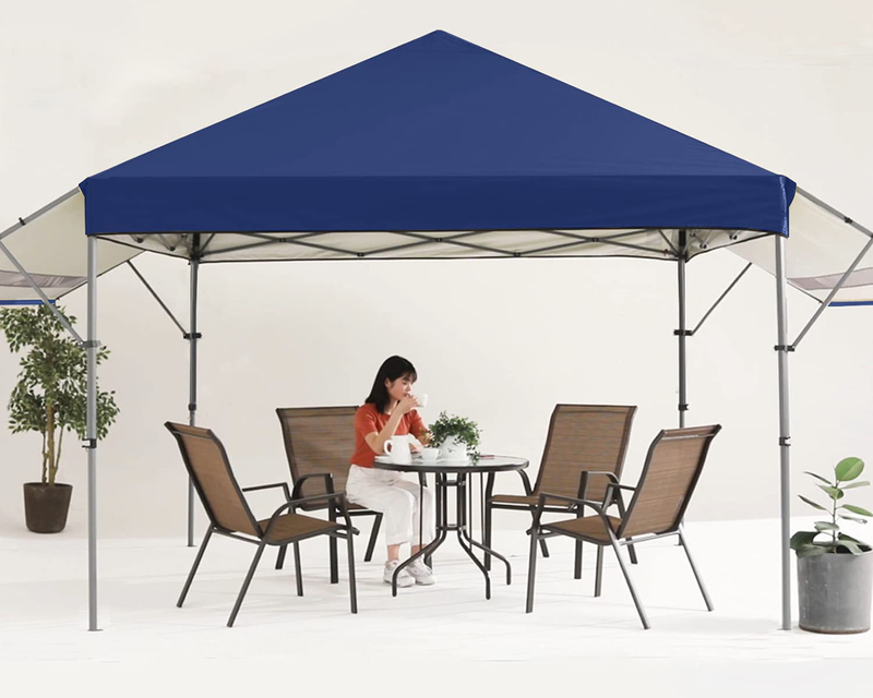 MASTERCANOPY 10x10 Pop-up Gazebo Canopy Tent with Double Awnings Dark Gray Home & Garden > Lawn & Garden > Outdoor Living > Outdoor Structures > Canopies & Gazebos MASTERCANOPY navy blue 10x17 