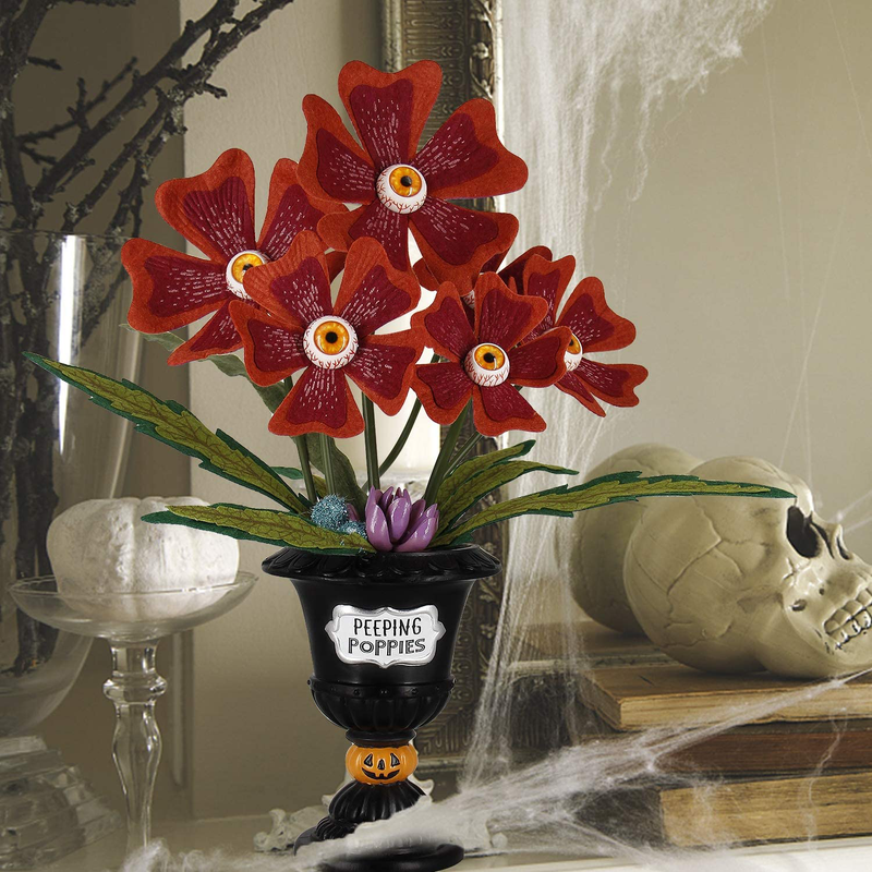 Halloween Table Decoration, Artificial Eyeball Flower for Halloween Decor, Fake Halloween Crafts Flowers for Dining Table, Living Room Decoration Indoor Home & Garden > Decor > Seasonal & Holiday Decorations& Garden > Decor > Seasonal & Holiday Decorations Zcaukya   