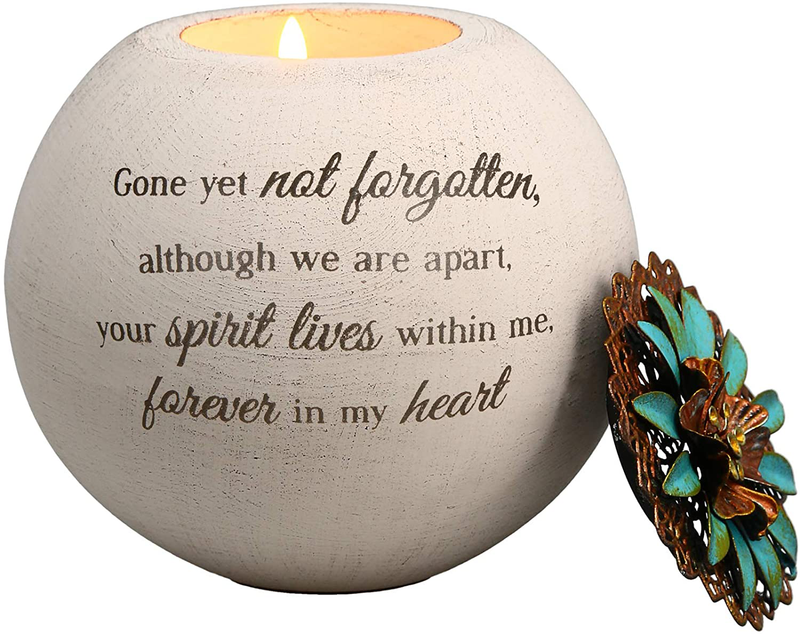 Pavilion Gift Company 19093 Forever in My Heart Terra Cotta Candle Holder, 4-Inch Home & Garden > Decor > Home Fragrance Accessories > Candle Holders Pavilion Gift Company   