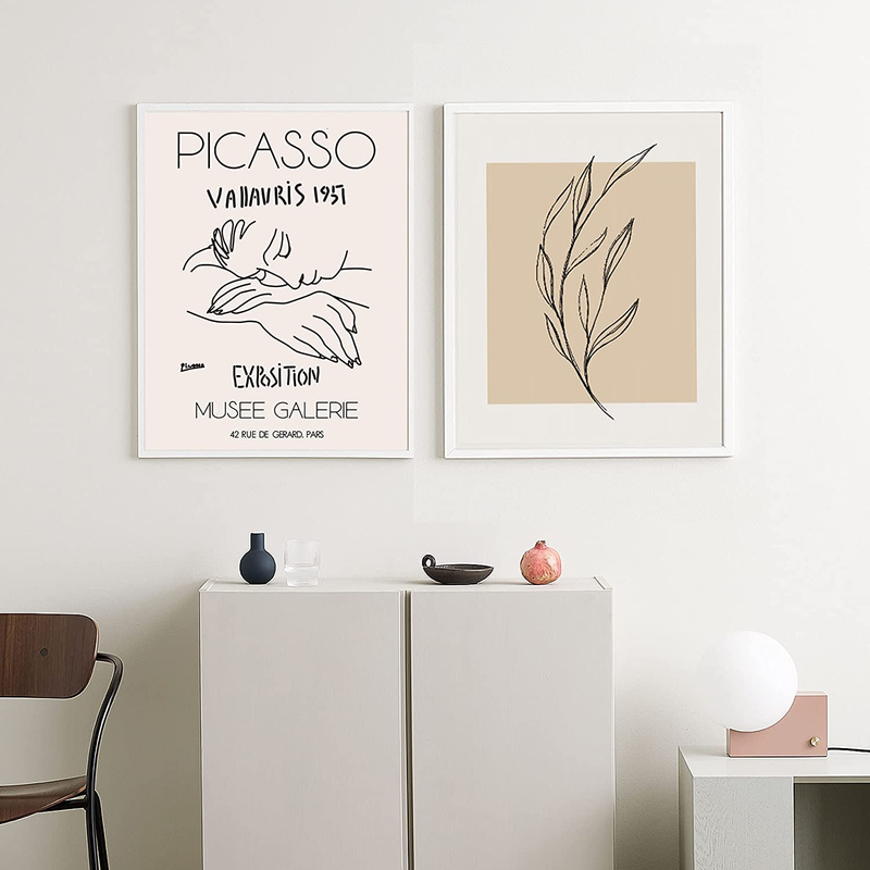 Insimsea Matisse Poster and Picasso Wall Art Exhibition Poster & Prints (UNFRAMED), Vintage Posters for Room Aesthetic, Abstract Wall Art for Living Room Set of 6 (11X14 In)