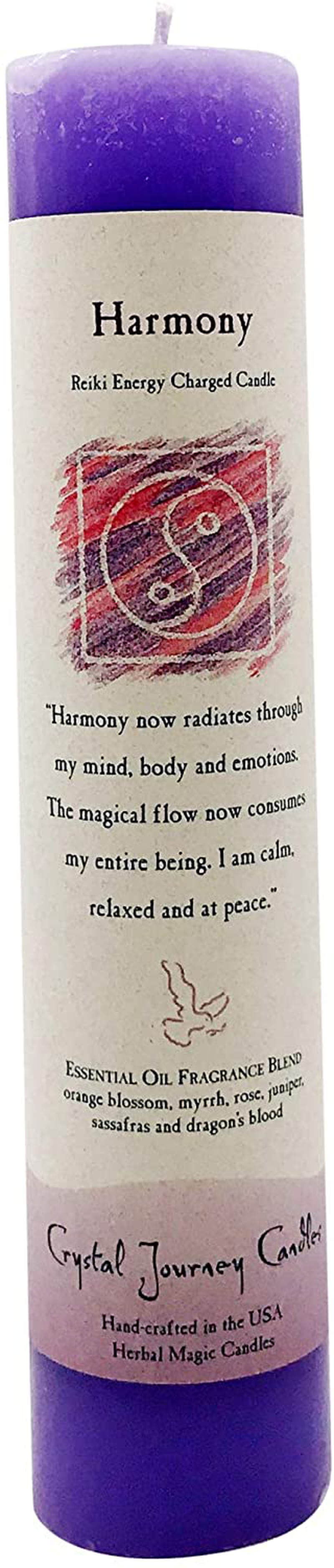 Crystal Journey, Candle Pillar Angels Influence, 1 Count Home & Garden > Decor > Home Fragrances > Candles Crystal Journey Harmony  