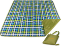 REDCAMP XL Picnic Blanket Waterproof Sandproof, Durable Oxford Folding Extra Large Picnic Mat for Outdoor Travel Beach Lawn Park, Portable with Tote Bag, Blue Green Yellow Home & Garden > Lawn & Garden > Outdoor Living > Outdoor Blankets > Picnic Blankets REDCAMP Green Washable-77"x57"  