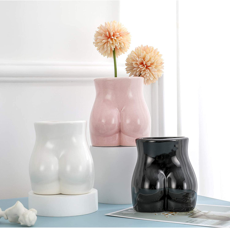 Gelible Body Flower Vase, Ceramic Minimalist Vase Decorative Flower Vase, Flower Arrangement Creative Vase,Home Office Decoration and Events Home & Garden > Decor > Vases Gelible   