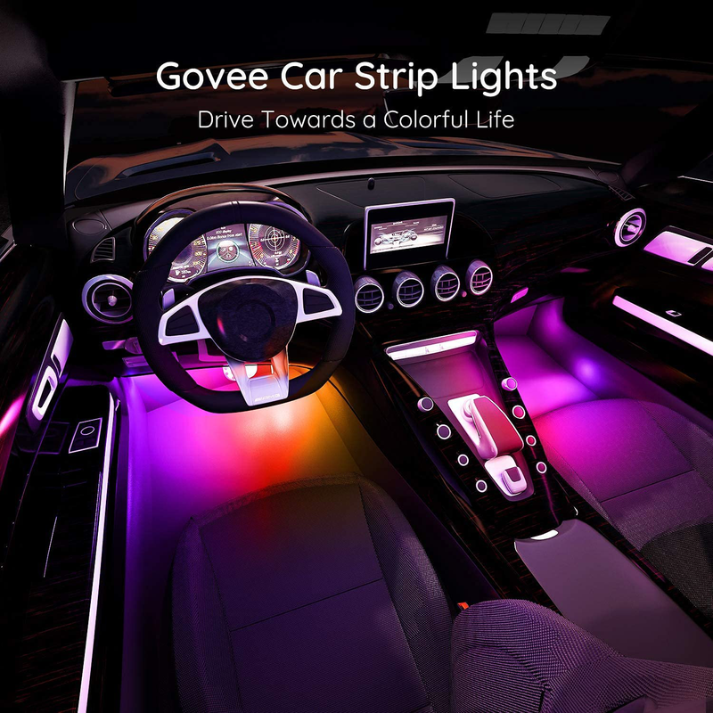 Govee RGBIC Interior Car Lights with Smart App Control, 2 Lines Design LED Car Lights, Music Sync Mode, DIY Mode, and Multiple Scene Options for Cars, Trucks, SUVs Vehicles & Parts > Vehicle Parts & Accessories > Motor Vehicle Parts > Motor Vehicle Lighting ‎Govee   