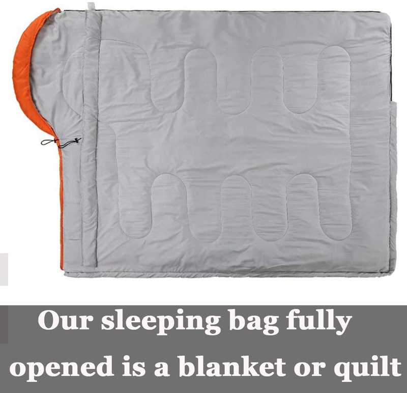 Sleeping Bag - 4 Seasons Warm Cold Weather Lightweight, Portable, Waterproof Sleeping Bag with Compression Sack for Adults & Kids - Indoor & Outdoor: Camping, Backpacking, Hiking Sporting Goods > Outdoor Recreation > Camping & Hiking > Sleeping Bags SOULOUT   