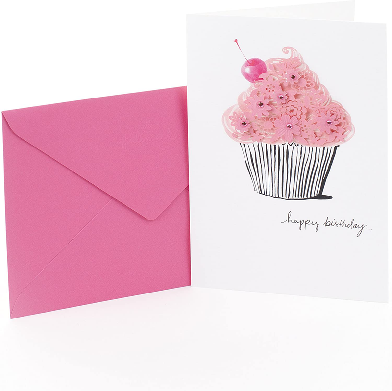 Hallmark Signature Birthday Card (Pink Cupcake) Home & Garden > Decor > Home Fragrances > Candles Hallmark Pink Cupcake  