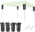 Explore Land 2-in-1 Weight Bag for Portable Pop-up Canopy Tent Gazebo Outdoor Up to 30 lb, Without Sand 01(8 Pack, Black) Home & Garden > Lawn & Garden > Outdoor Living > Outdoor Structures > Canopies & Gazebos Explore Land 4 PACK  