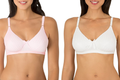 Fruit of the Loom Women's Lightly Lined Wire-Free Bra Apparel & Accessories > Clothing > Underwear & Socks > Bras Fruit of the Loom Bittersweet Pink/White 2-pack 38D 