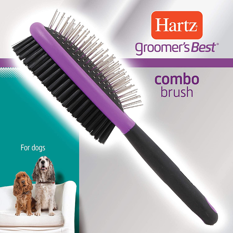 Hartz Groomer's Best Combo Detangling Dog Brush Animals & Pet Supplies > Pet Supplies > Dog Supplies Hartz   
