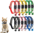 TCBOYING Breakaway Cat Collar with Bell, Mixed Colors Reflective Cat Collars - Ideal Size Pet Collars for Cats or Small Dogs