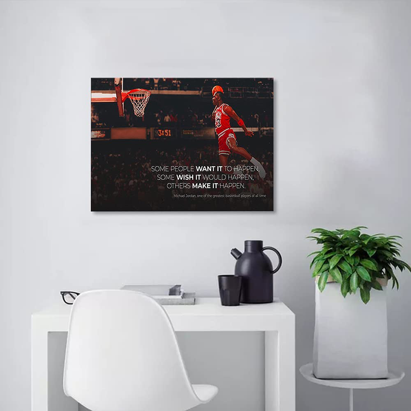 JUSTBR Basketball Poster Legends Sports Basketball Decor Art Paintings Canvas Picture Basketball Player Sports Artwork Living Room Prints Wall Decor Wooden Framed Posters for Boys Room 16"X24" Home & Garden > Decor > Artwork > Posters, Prints, & Visual Artwork JUSTBR   