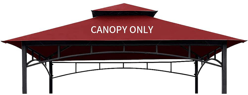 CoastShade 8x 5 Grill BBQ Gazebo Double Tiered Replacement Canopy Roof Outdoor Barbecue Gazebo Tent Roof Top,Burgundy Home & Garden > Lawn & Garden > Outdoor Living > Outdoor Structures > Canopies & Gazebos CoastShade Burgundy  