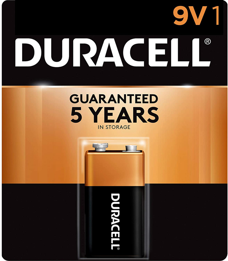Duracell - CopperTop 9V Alkaline Batteries - long lasting, all-purpose 9 Volt battery for household and business - 4 count Electronics > Electronics Accessories > Power > Batteries Duracell 1 Count  