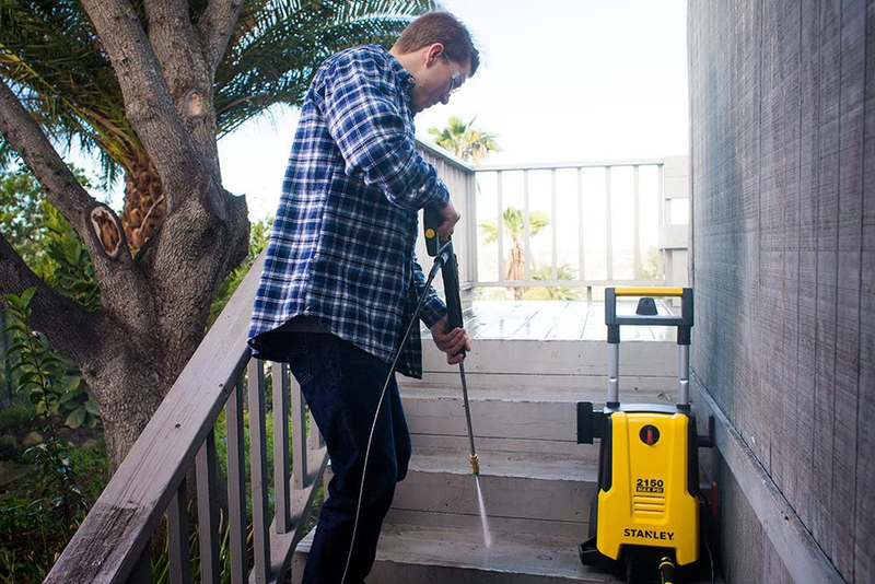Stanley SHP2150 Electric Pressure Washer with Spray Gun, Quick Connect Nozzles Foam Cannon, 25' Hose, Max PSI 2150, 1.4 GPM  STANLEY   