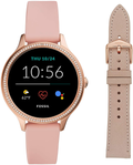 Fossil Women's Gen 5E 42mm Stainless Steel Touchscreen Smartwatch with Speaker, Heart Rate, Contactless Payments and Smartphone Notifications Apparel & Accessories > Jewelry > Watches Fossil Blush/Nude  