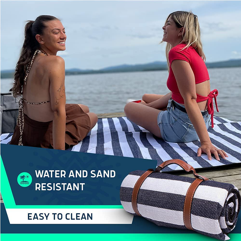 Peaknic Extra Large Picnic Blanket - Waterproof Foldable Outdoor Mat - Perfect for Beach, Camping & Festivals - Resistant & Portable Accessory - Comfortable with Triple Layer and Carry Strap Home & Garden > Lawn & Garden > Outdoor Living > Outdoor Blankets > Picnic Blankets Peaknic   