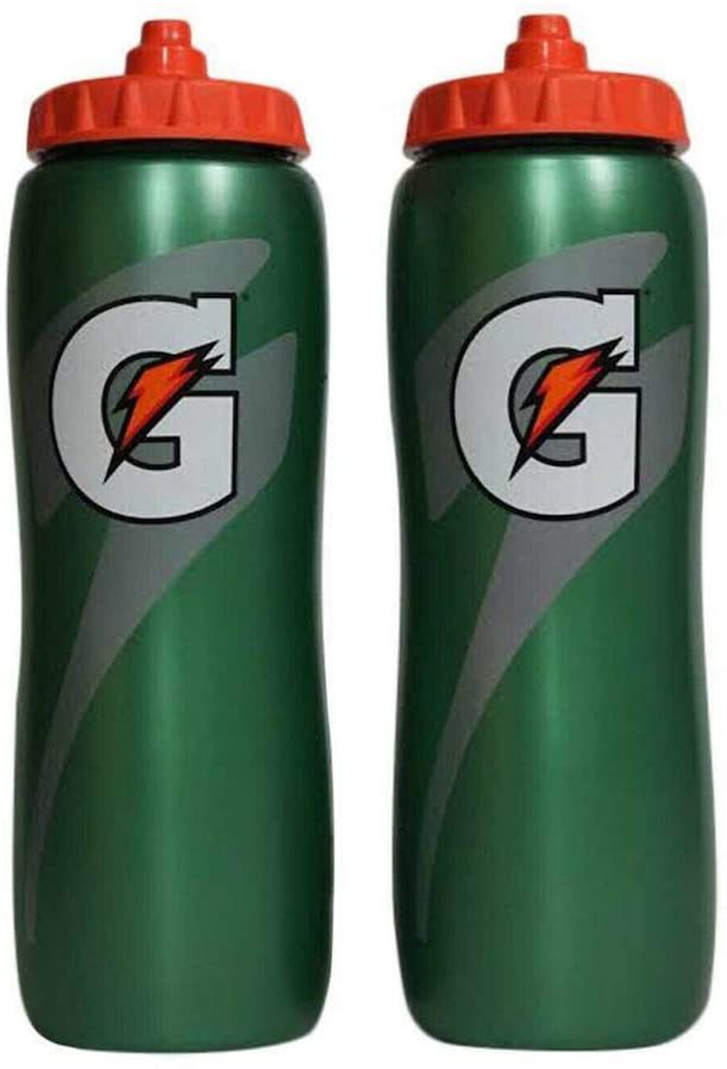 Gatorade 32 Oz Squeeze Water Sports Bottle - Pack of 2 - New Easy Grip Design Sporting Goods > Outdoor Recreation > Winter Sports & Activities Gatorade Default Title  