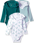 Hanes Baby-Girls Ultimate Baby Flexy 3 Pack Hoodie Bodysuits Home & Garden > Decor > Seasonal & Holiday Decorations Hanes Greens 12-18 Months 