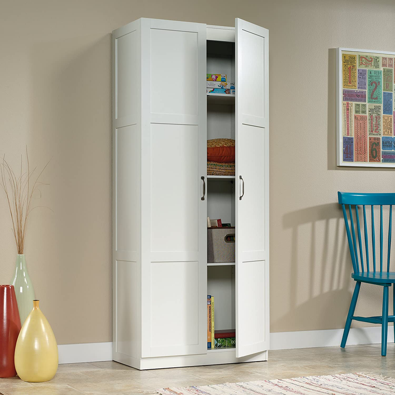 Sauder Select Storage Cabinet, L: 29.61" X W: 16.02" X H: 71.50", Soft White Finish Home & Garden > Kitchen & Dining > Food Storage Sauder   