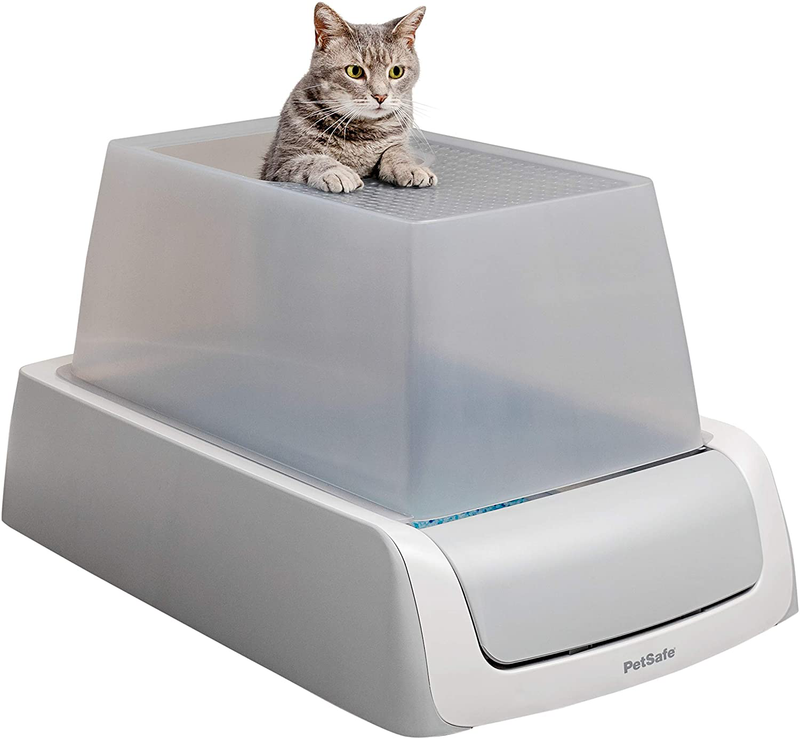 PetSafe ScoopFree Automatic Self-Cleaning Cat Litter Boxes - 2nd Generation or Smart, WiFi Connected, iOS or Android App Tracking - Includes Disposable Litter Tray with Premium Blue Crystal Cat Litter Animals & Pet Supplies > Pet Supplies > Cat Supplies > Cat Litter PetSafe Top-Entry 2nd Generation 