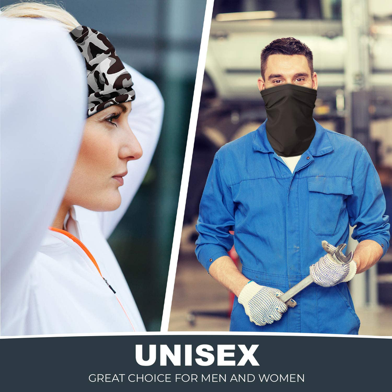 SPADKEN Neck Gaiter Face Mask Cover - Reusable Bandana Scarf Balaclava for Men Women - UPF 50+  SPADKEN   