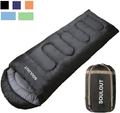 Sleeping Bag - 4 Seasons Warm Cold Weather Lightweight, Portable, Waterproof Sleeping Bag with Compression Sack for Adults & Kids - Indoor & Outdoor: Camping, Backpacking, Hiking Sporting Goods > Outdoor Recreation > Camping & Hiking > Sleeping Bags SOULOUT Dark Grey/Left Zipper single 