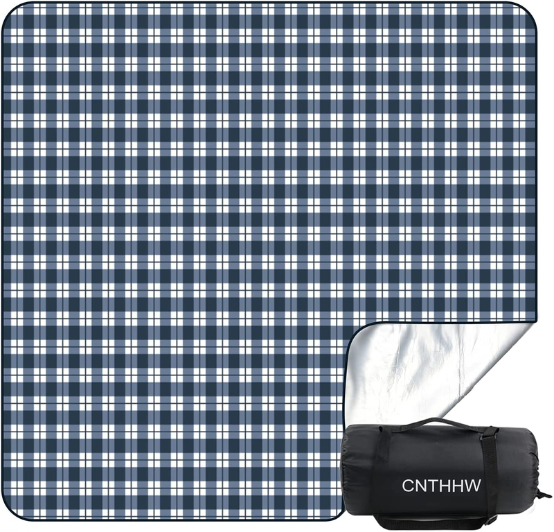CNTHHW Large Picnic Blanket 79"x79" with 3 Layers Material,Waterproof Foldable Picnic Outdoor Blanket Picnic Mat for Camping Beach Park,Oversized Soft Fleece Material Camping Tote Mat Home & Garden > Lawn & Garden > Outdoor Living > Outdoor Blankets > Picnic Blankets CNTHHW Default Title  