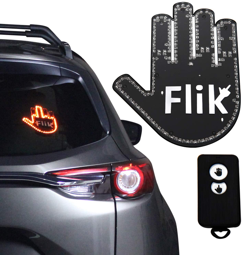 FLIK ME Baby - Give The Bird & Wave to Other Drivers, Hottest Amazon Gadget of 2021 Vehicles & Parts > Vehicle Parts & Accessories > Motor Vehicle Parts > Motor Vehicle Lighting Flik Default Title  