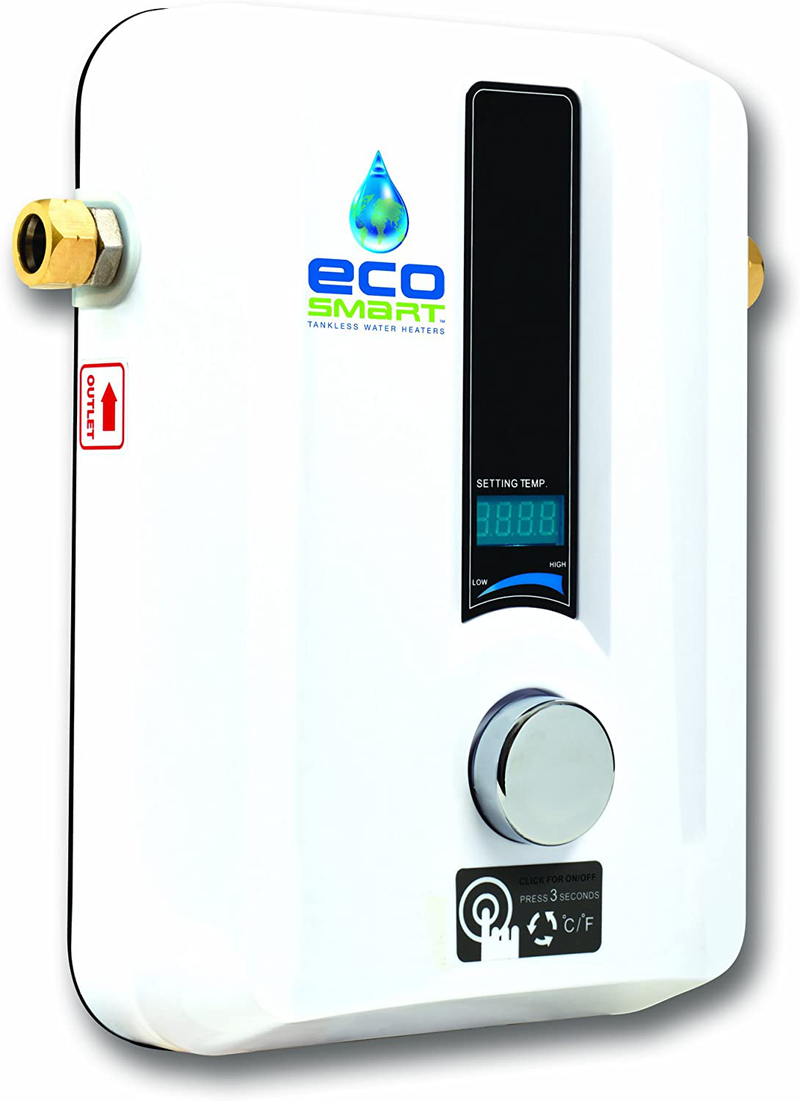 EcoSmart ECO 11 Electric Tankless Water Heater, 13KW at 240 Volts with Patented Self Modulating Technology  EcoSmart   