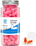 LYSIAN Ultra Soft Green Foam Earplugs 60 Pairs with Reusable Silicone Earplug, 38dB SNR Ear Plugs for Sleeping, Snoring, Work, Travel, Shooting and All Loud Events… Sporting Goods > Outdoor Recreation > Boating & Water Sports > Swimming Lysian Pink  