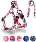 QQPETS Dog Harness Leash Set Adjustable Heavy Duty No Pull Halter Harnesses for Small Medium Large Breed Dogs Back Clip Anti-Twist Perfect for Walking Animals & Pet Supplies > Pet Supplies > Dog Supplies Guangzhou QQPETS Pet Products Co., Ltd. Rose XS(12"-18" Chest Girth) 