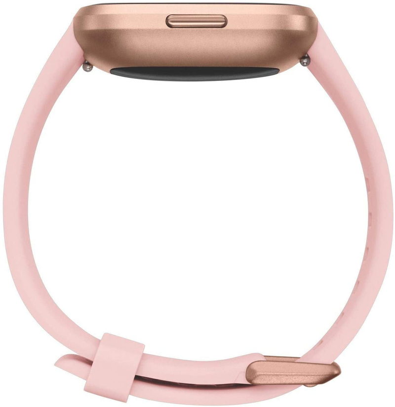 Fitbit Versa 2 Health and Fitness Smartwatch with Heart Rate, Music, Alexa Built-In, Sleep and Swim Tracking, Petal/Copper Rose, One Size (S and L Bands Included) Apparel & Accessories > Jewelry > Watches Fitbit   