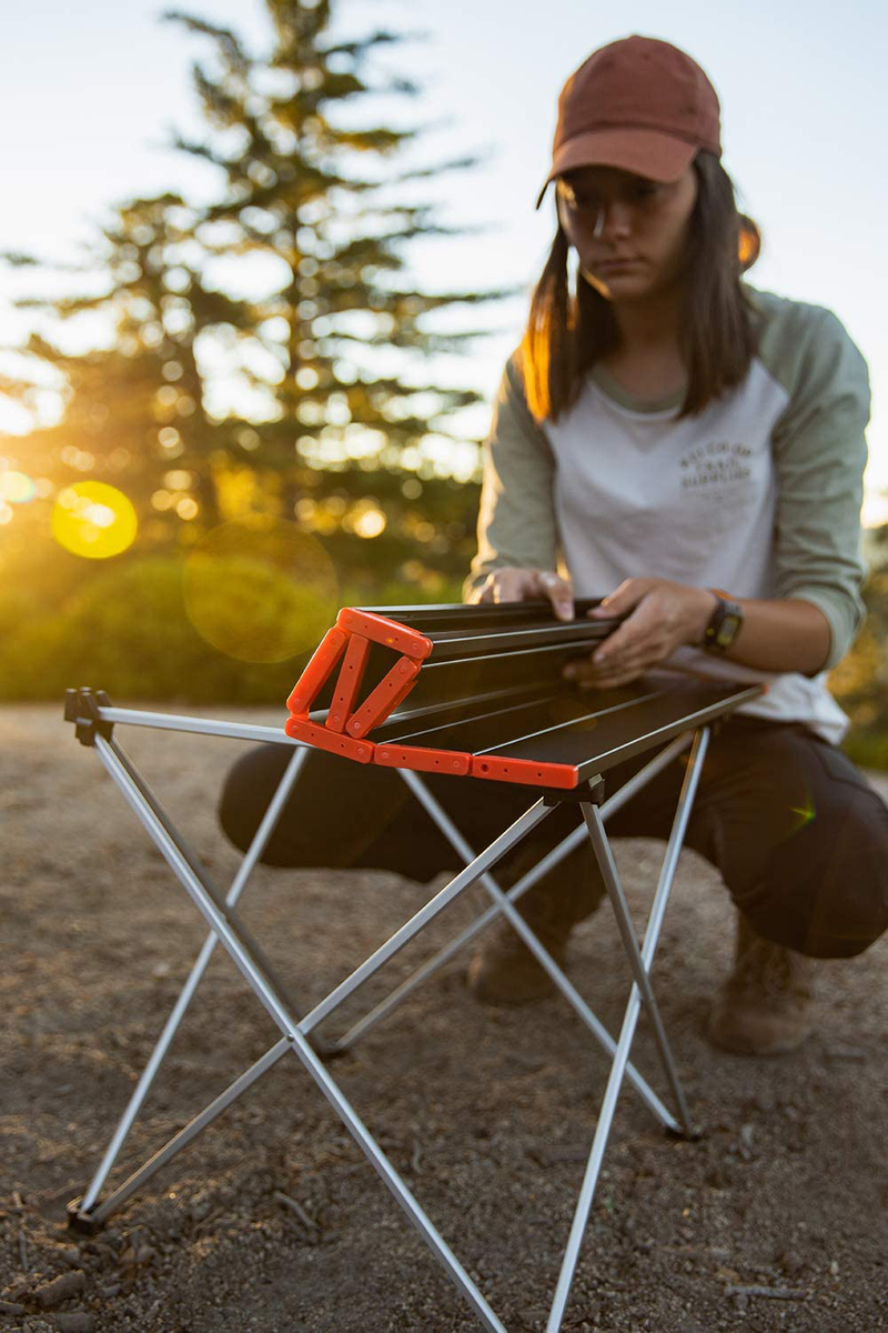 Sportneer Portable Camping Tables with Mesh Storage Bag, Ultralight Camp Folding Side Table, Aluminum Table Top Great for Camp, Picnic, Backpacks, Beach, Tailgate, Boat, S, M, L Sporting Goods > Outdoor Recreation > Camping & Hiking > Camp Furniture Sportneer   