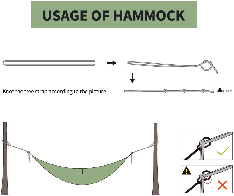 HoweULYE Camping Hammocks - Lightweight Double Hammock, Portable Hammock for Outdoor, Indoor,Backpacking,Travel, Beach, Backyard, Patio, Camping, Hiking Home & Garden > Lawn & Garden > Outdoor Living > Hammocks HoweULYE   