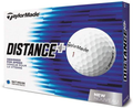 TaylorMade Distance Plus Golf Balls (One Dozen)  TaylorMade White  