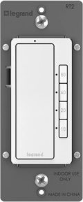 Legrand radiant Digital Light Switch Countdown Timer, Decorator Rocker Wall Switch, 4-Button, RT2WCCV4