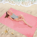 MIMITOOU Beach Blanket, Picnic Blankets Waterproof Sand Proof, 79X60 Inch Big & Compact Sand Proof Mat Quick Drying, Lightweight, Sand Proof Mat for Travel, Camping, Hiking Home & Garden > Lawn & Garden > Outdoor Living > Outdoor Blankets > Picnic Blankets MIMITOOU Red White 79''X55'' 