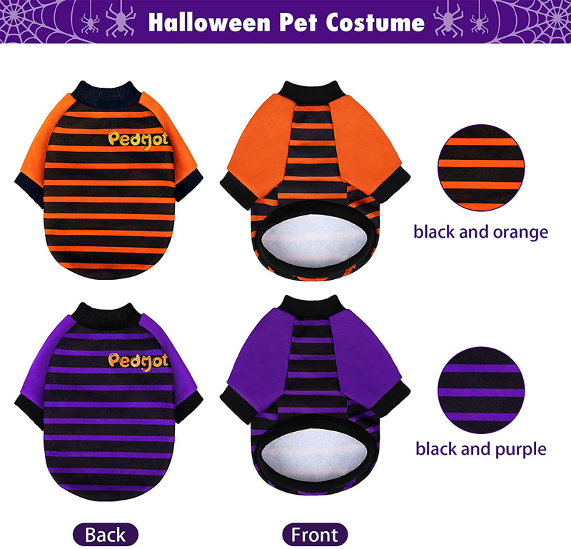 Pedgot 2 Pack Halloween Dog Shirt Soft Cotton Pet Costume Keep Warm Pet Autumn Winter Clothes for Medium Large Dogs Animals & Pet Supplies > Pet Supplies > Cat Supplies > Cat Apparel Pedgot   