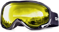 HUBO SPORTS Ski Snow Goggles for Men Women Adult,OTG Snowboard Goggles of Dual Lens with Anti Fog for UV Protection for Girls  HUBO SPORTS Il#bbyellow  