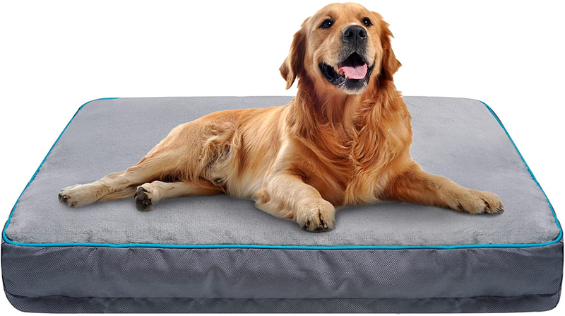 My Oli Durable Dog Bed for Dog Puppys Flannel Oxford Cloth Dog Mat up to 50Lbs Medium Pet Bed Mat with Removable Washable Cover, Waterproof Inner Liner Soft anti Slip Pad Mat for Pets Dogs Animals & Pet Supplies > Pet Supplies > Dog Supplies > Dog Beds My OLi Large  